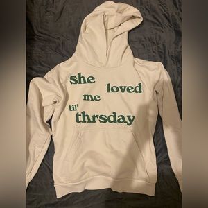 THRSDAY- oversized puff print hoodie